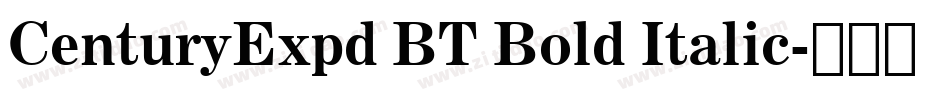 CenturyExpd BT Bold Italic字体转换